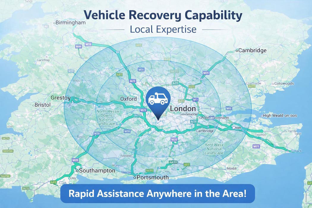 Area coverage towing service london