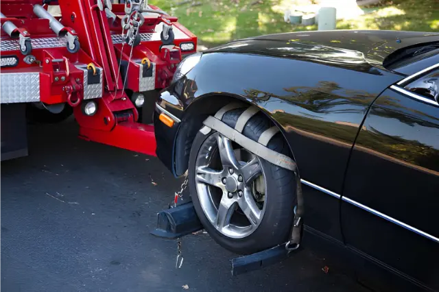 Roadside assistance for a flat tyre in Northampton
